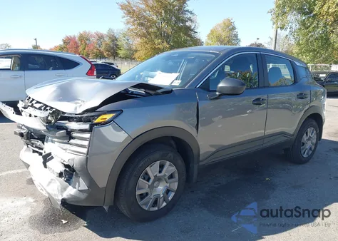 2025 Nissan Kicks S Intelligent Awd из США, поврежденный, VIN 3N8AP6BB4SL316223